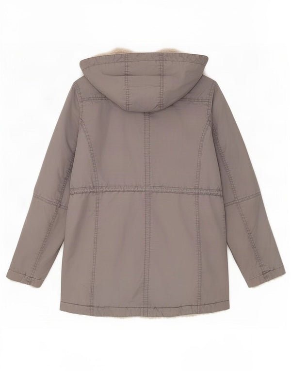 Giacca Parka con cappuccio da donna Gap UK 10 Small Grigio Cotone