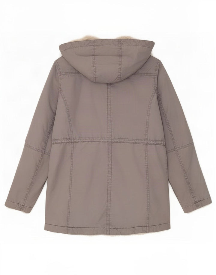 Giacca Parka con cappuccio da donna Gap UK 10 Small Grigio Cotone