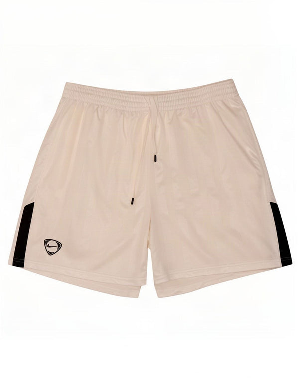 Pantaloncini sportivi da uomo Nike Large in poliestere color block bianco