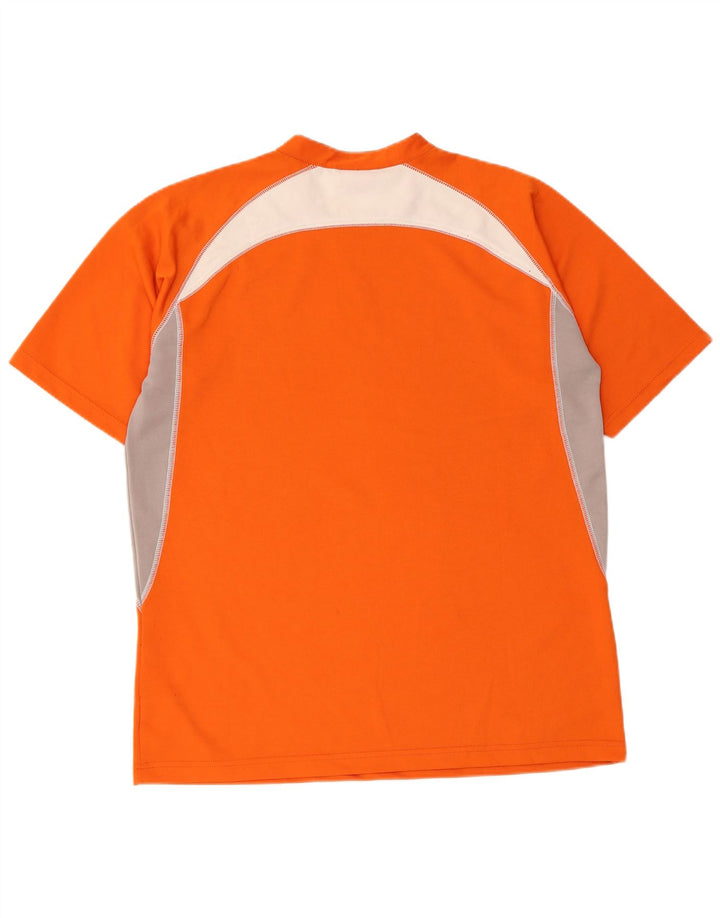 T-shirt grafica da uomo Sergio Tacchini Top XL poliestere color block arancione