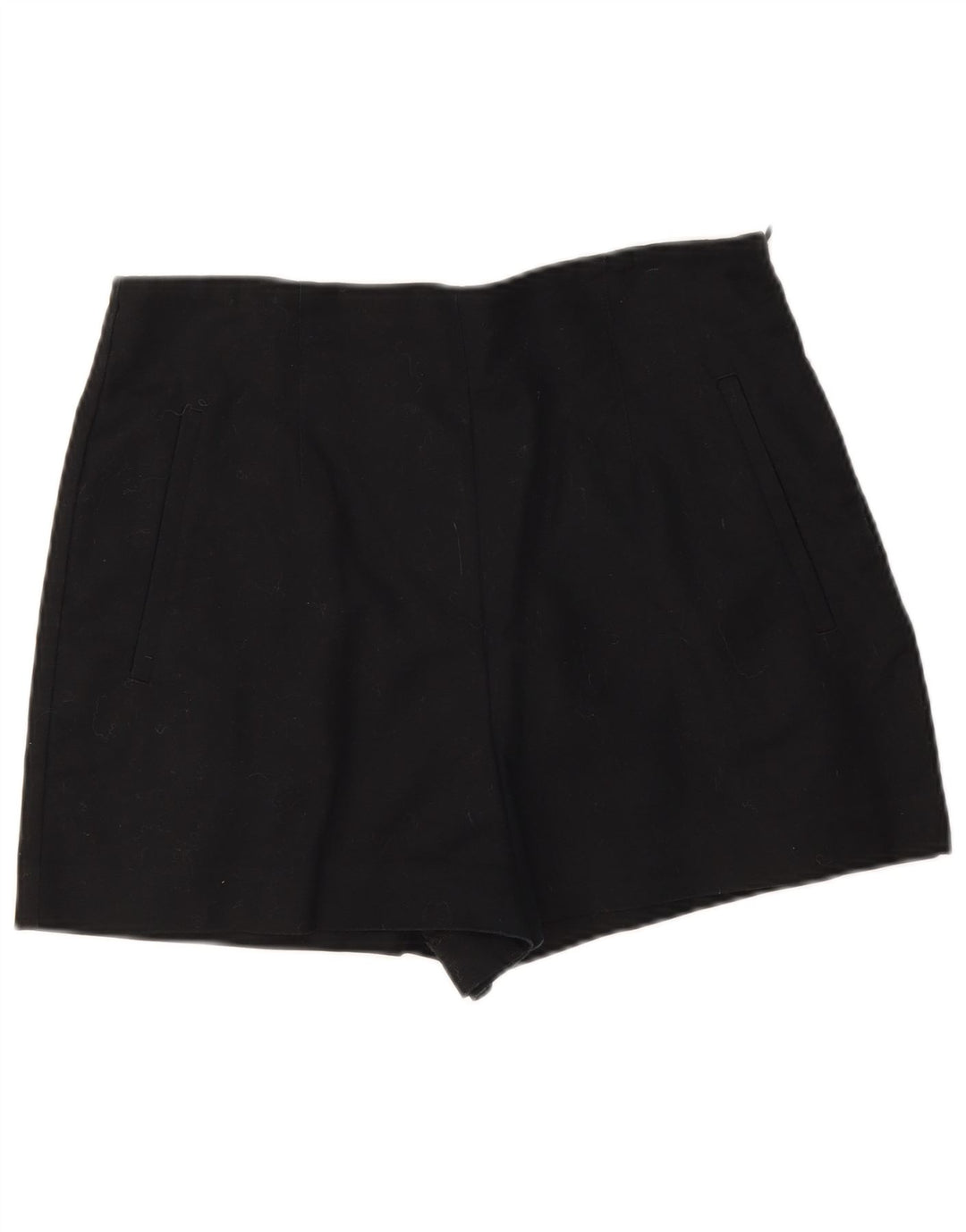 Pantaloni caldi a vita alta da donna Zara grandi W30 cotone nero
