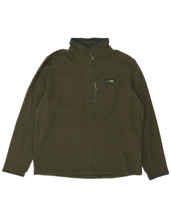Felpa Rab da uomo con zip e collo maglione XL verde poliestere