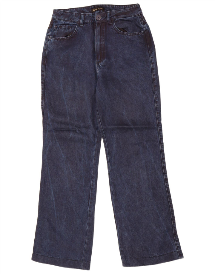 Jeans bootcut da donna Massimo Dutti EU 36 XS W26 L29 Lyocell blu navy