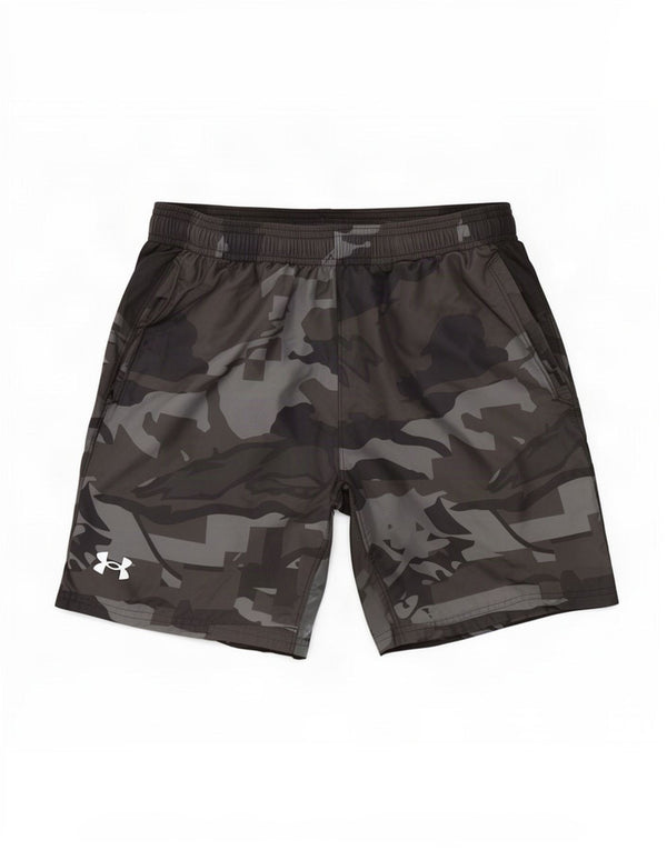 Pantaloncini sportivi Under Armour da uomo Heat Gear Poliestere medio grigio mimetico