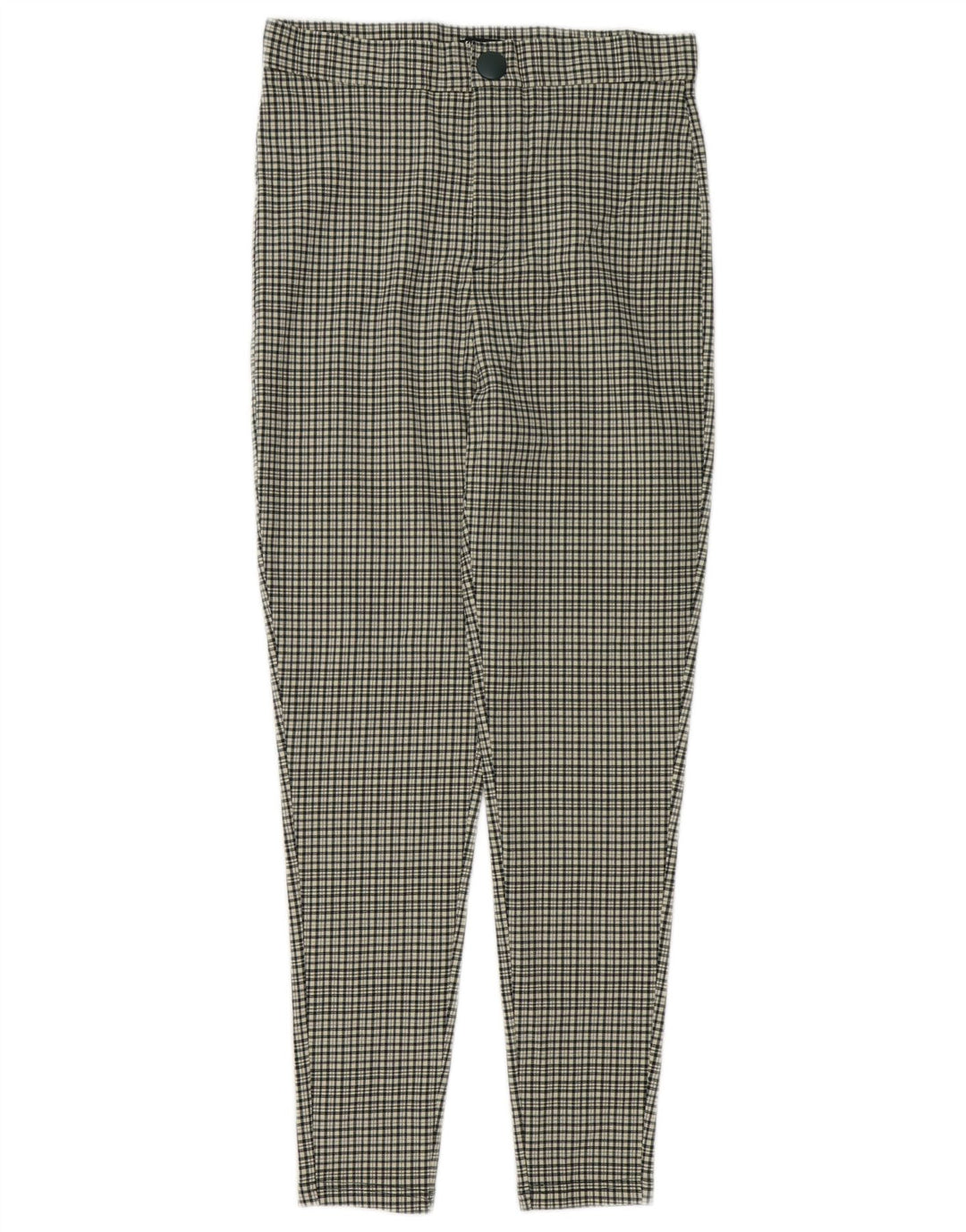 Pantaloni casual a vita alta da donna Zara medi W28 L27 a quadretti multicolore