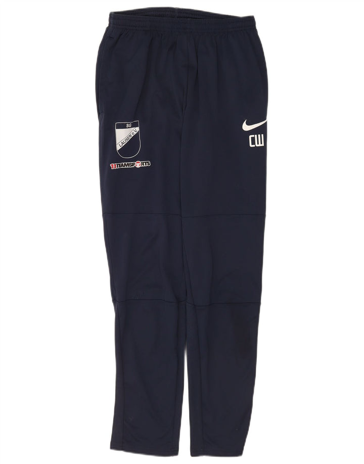 Pantaloni da tuta grafica Nike Dri Fit da uomo in poliestere medio blu navy