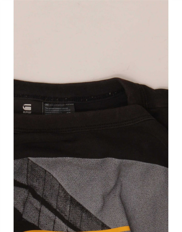 T-shirt grafica da uomo G-Star Top 2XL cotone nero