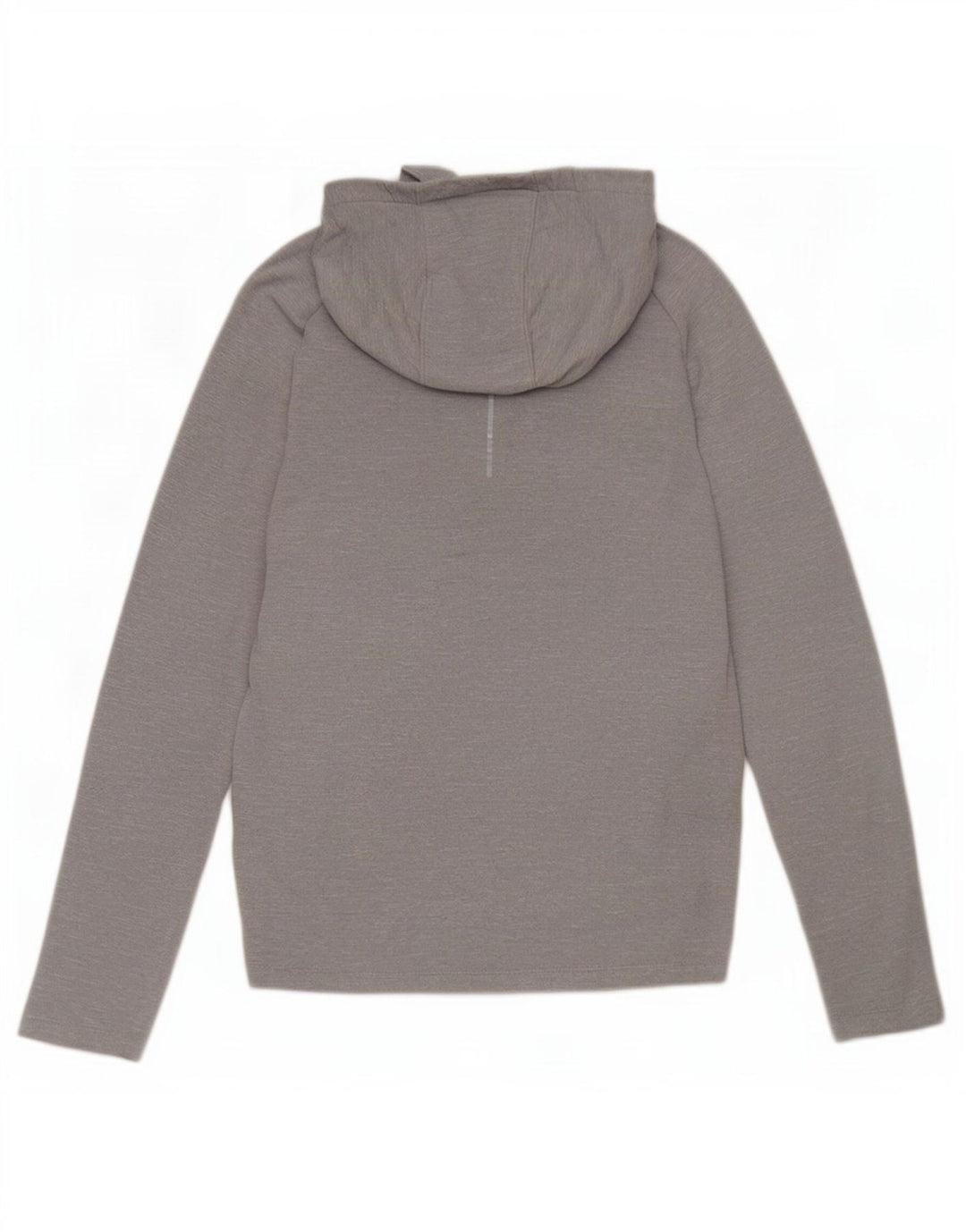 Maglia Nike Dri Fit da uomo con cappuccio a maniche lunghe in poliestere chiazzato grigio medio