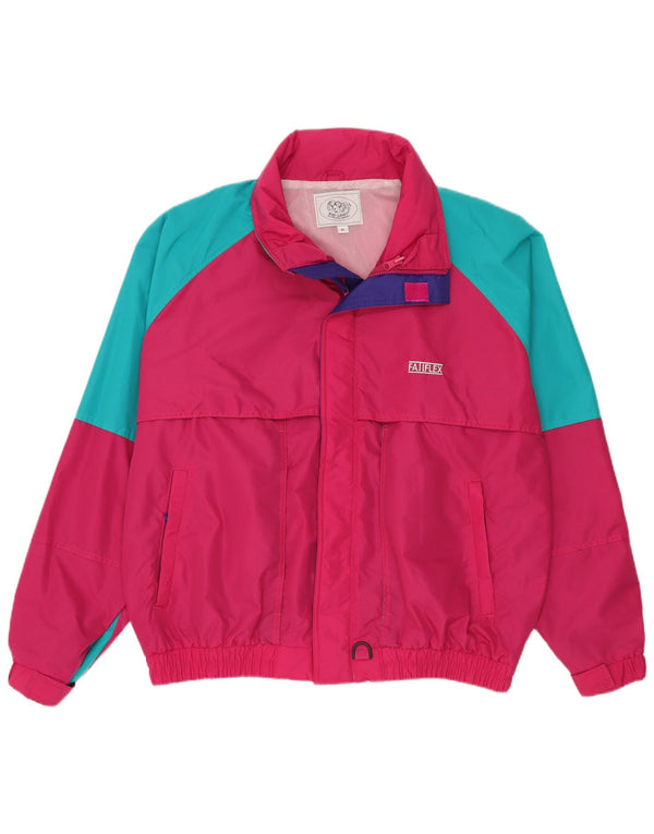 Giacca antipioggia da uomo Bad Lands UK 42 XL Nylon color block rosa