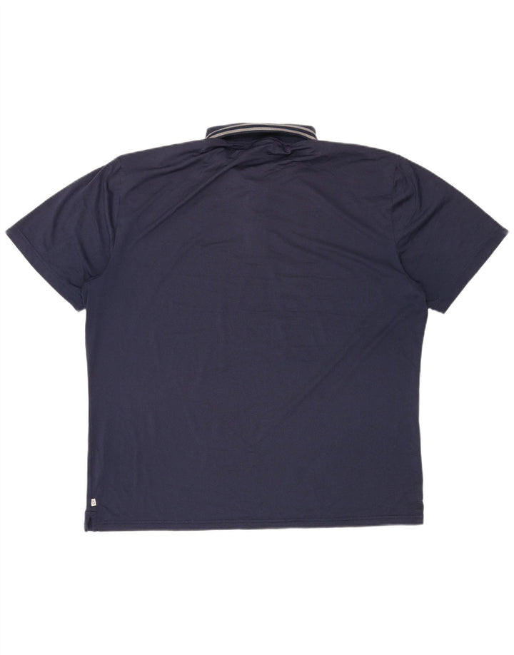 Polo da golf da uomo CALVIN KLEIN XL poliestere blu navy