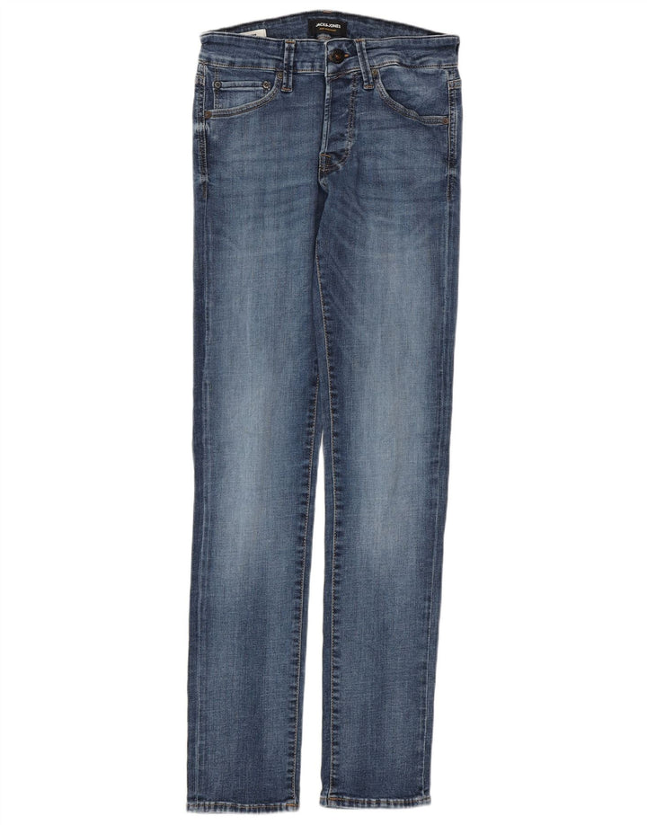 Jack & Jones Uomo GLENN Slim Jeans W28 L32 Cotone Blu