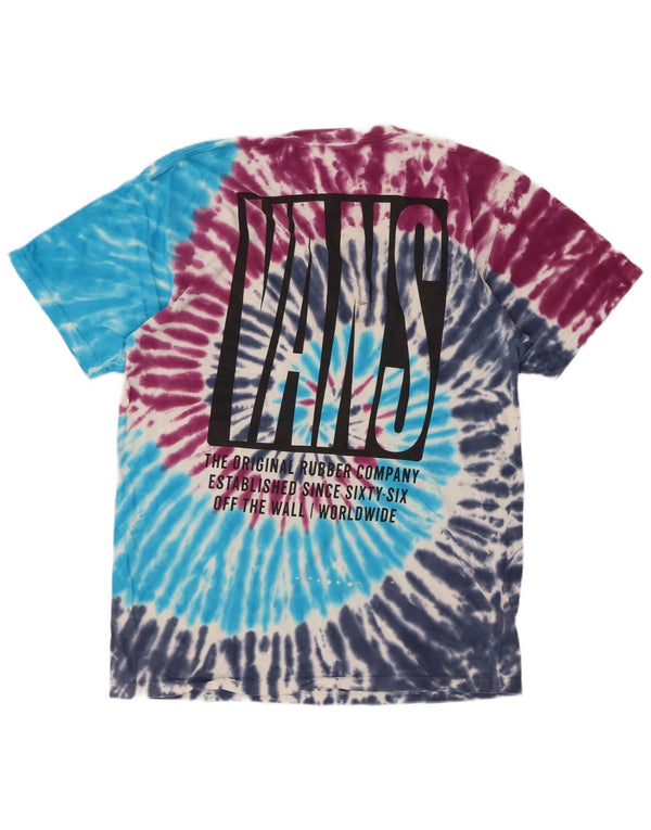 T-shirt grafica da uomo VANS Top in cotone tie-dye medio multicolore