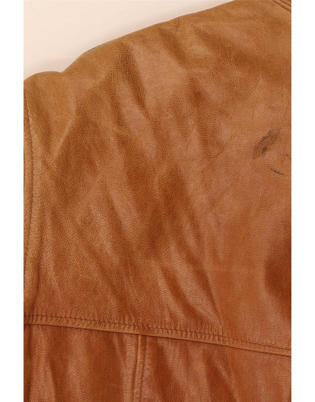 Giacca in pelle vintage da uomo IT 52 XL Marrone