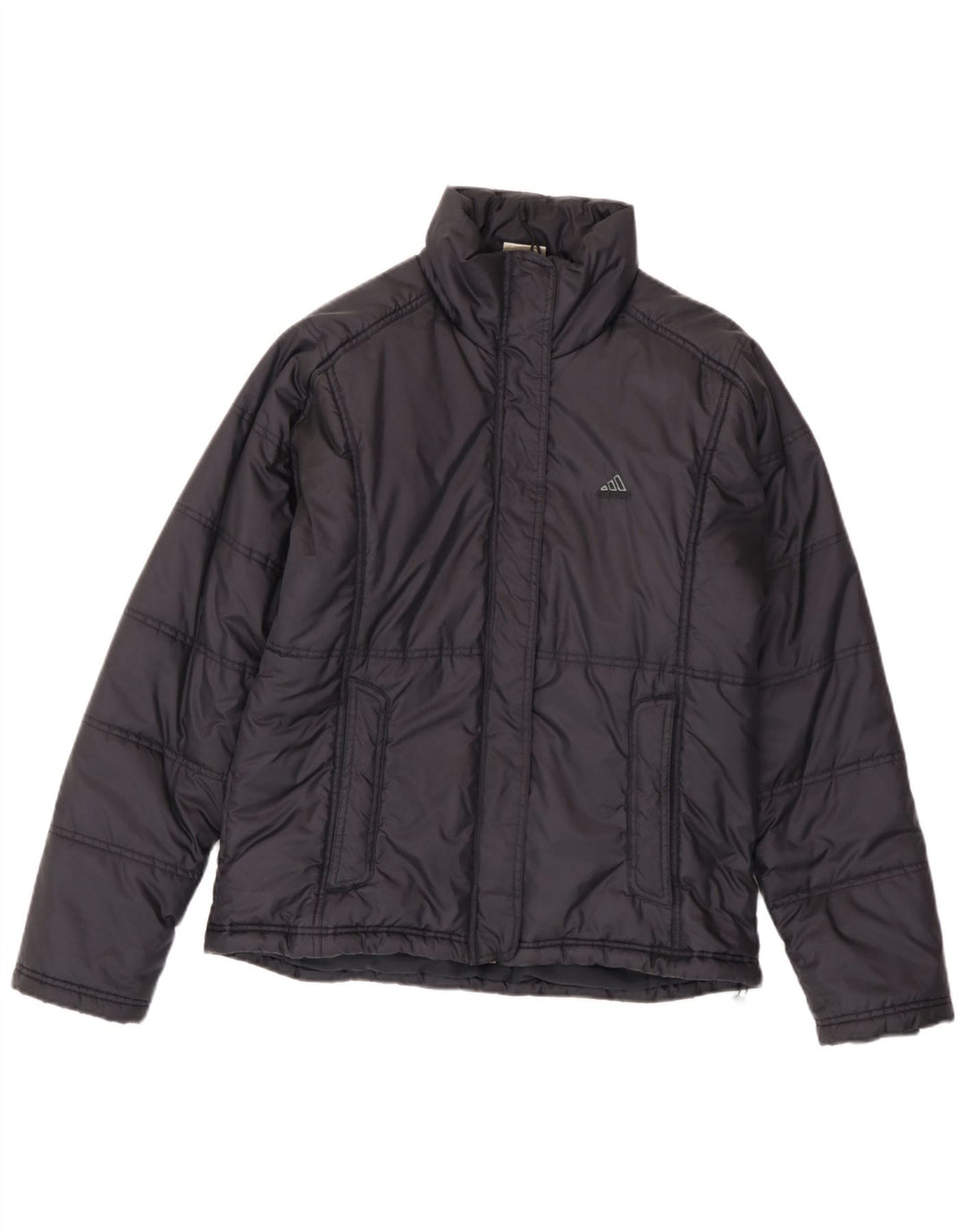 Giacca imbottita da donna Adidas UK 14 Large blu navy in poliammide
