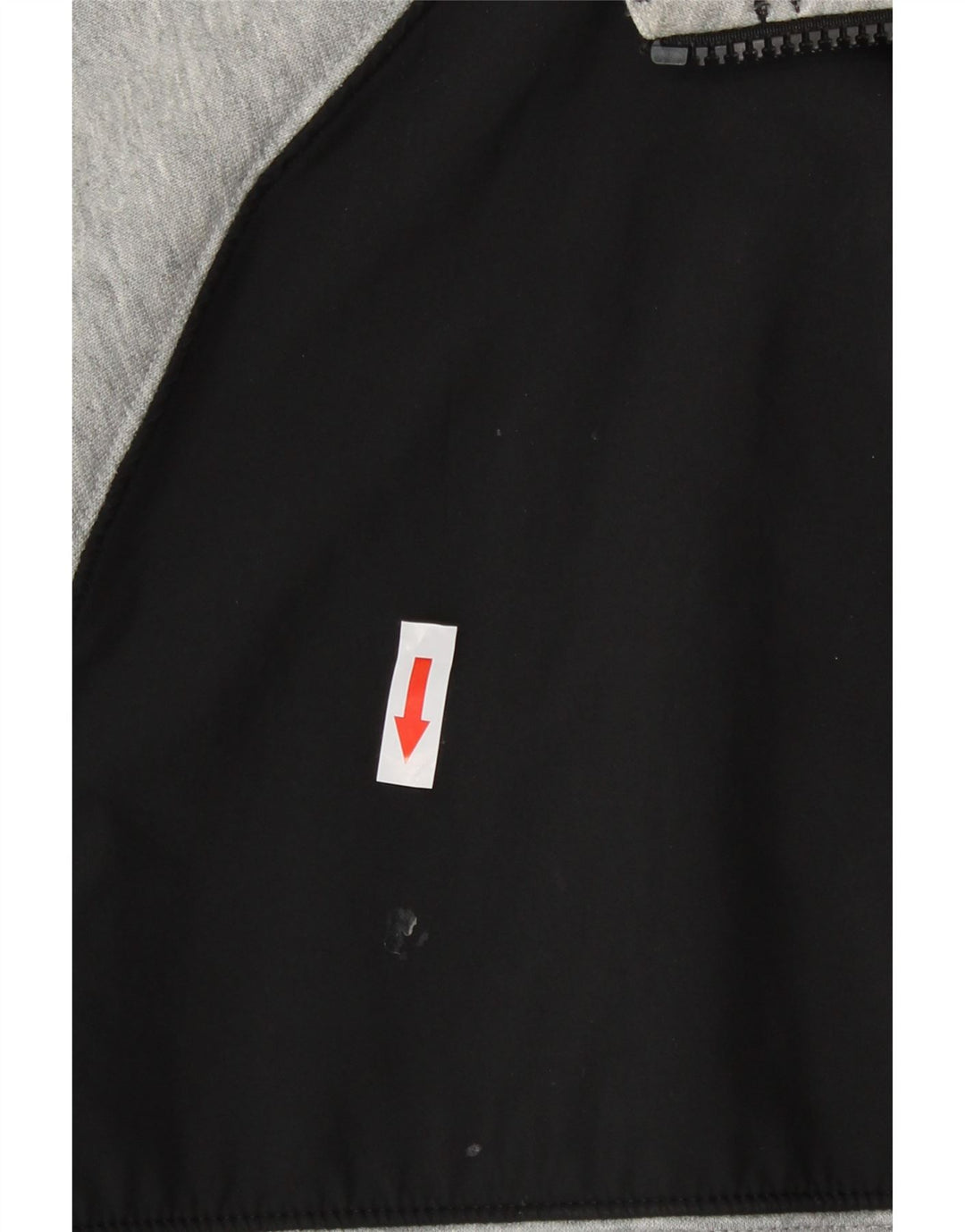 Felpa con cappuccio e zip grafica Nike da uomo in cotone color block grigio medio