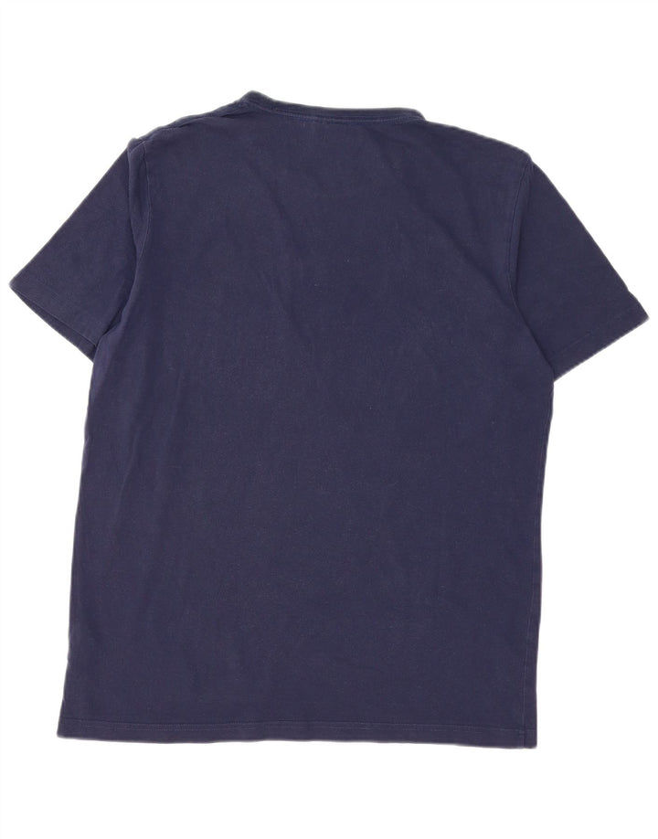 T-shirt da uomo Puma Top Large in cotone blu navy