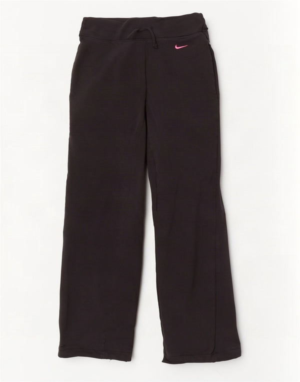 Pantaloni da tuta Nike Dri Fit da donna UK 10 piccoli in cotone nero