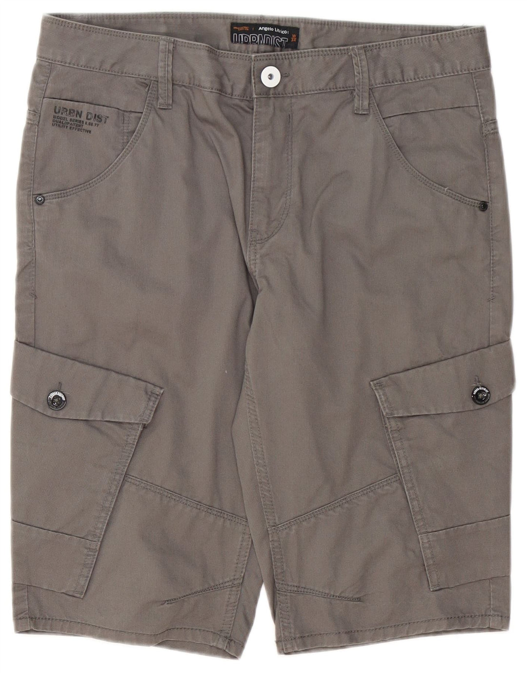 Pantaloncini cargo da uomo Angelo Litrico W34 Large in cotone grigio
