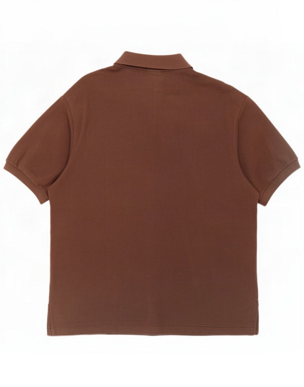 Polo da uomo Lacoste taglia 5 grande in cotone marrone