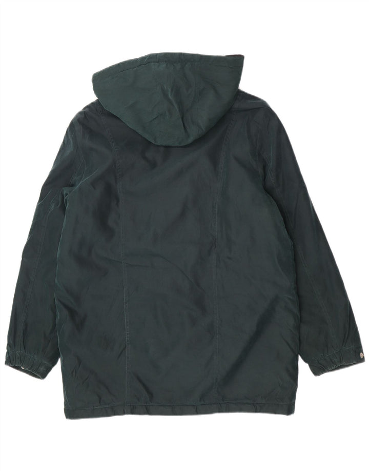 Parka oversize con cappuccio da donna London Fog UK 12 verde medio