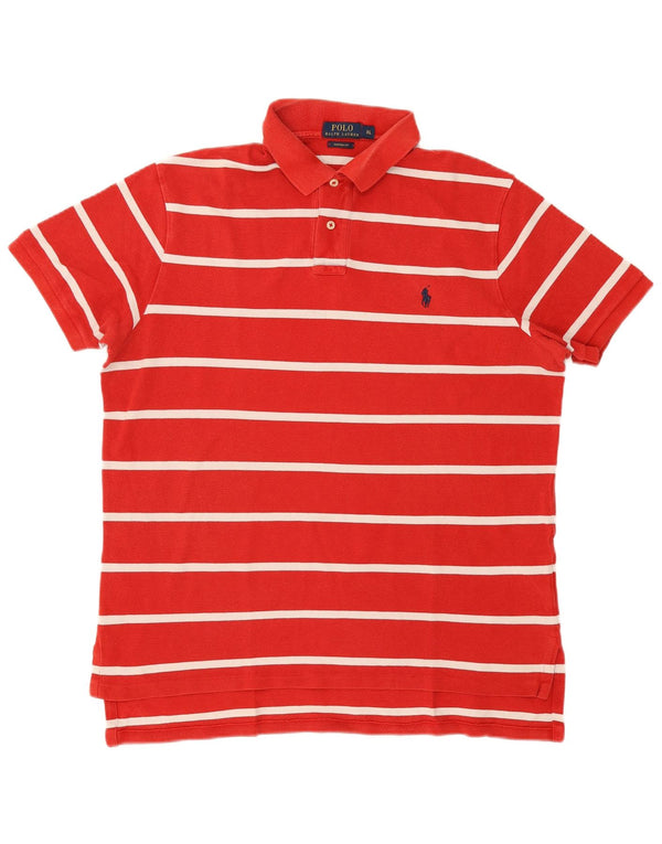Polo Ralph Lauren da uomo su misura Polo XL in cotone a righe rosse