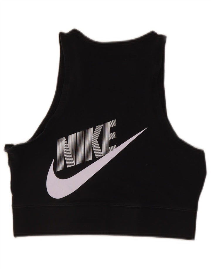 Top reggiseno da donna Nike UK 12 medio nero cotone