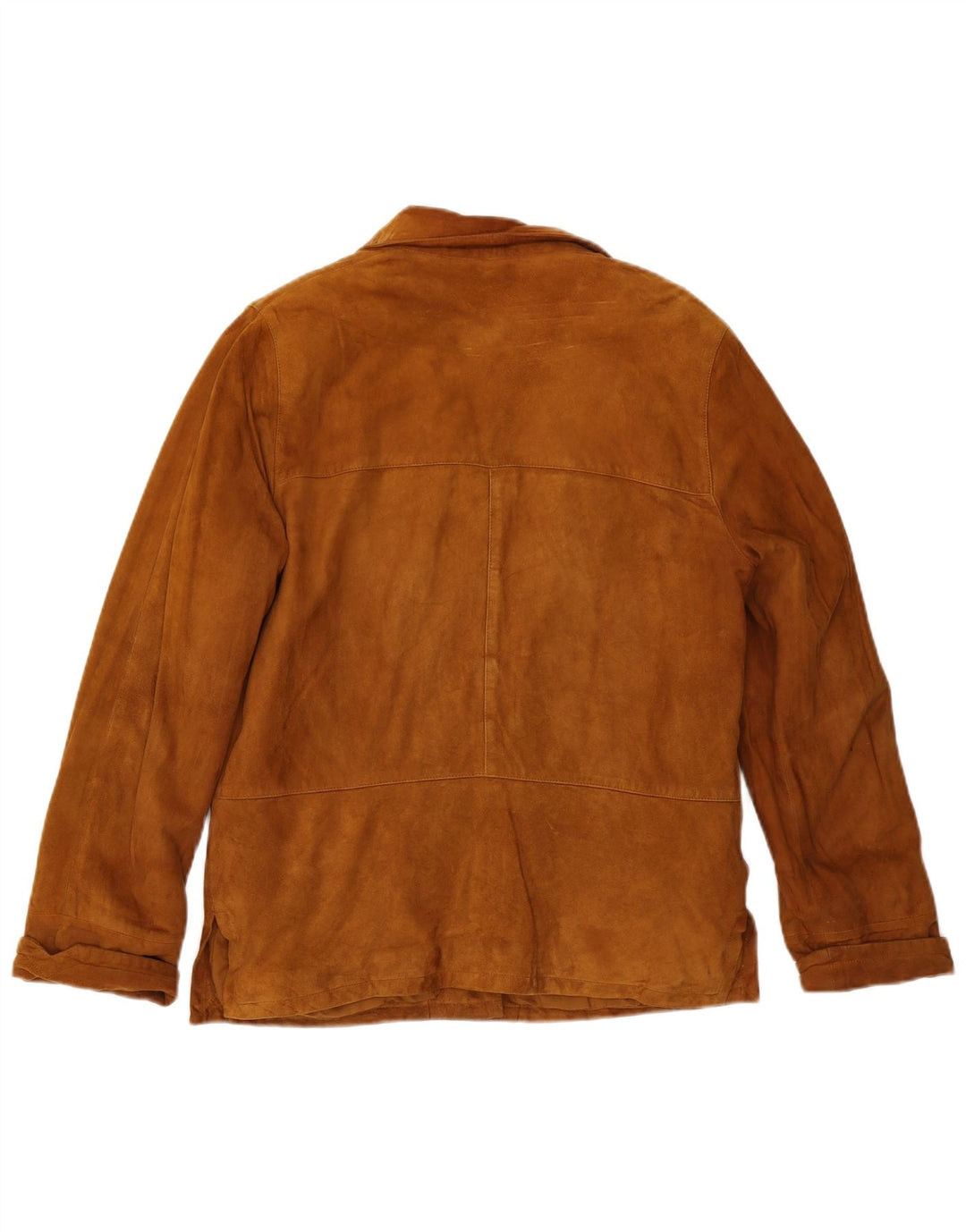 Giacca Blazer in Pelle Scamosciata a 3 Bottoni da Donna L.Lambertazzi IT 44 Marrone Medio