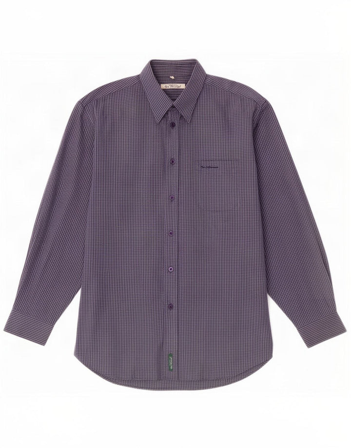 Camicia da uomo Ben Sherman 4XL a quadri blu navy