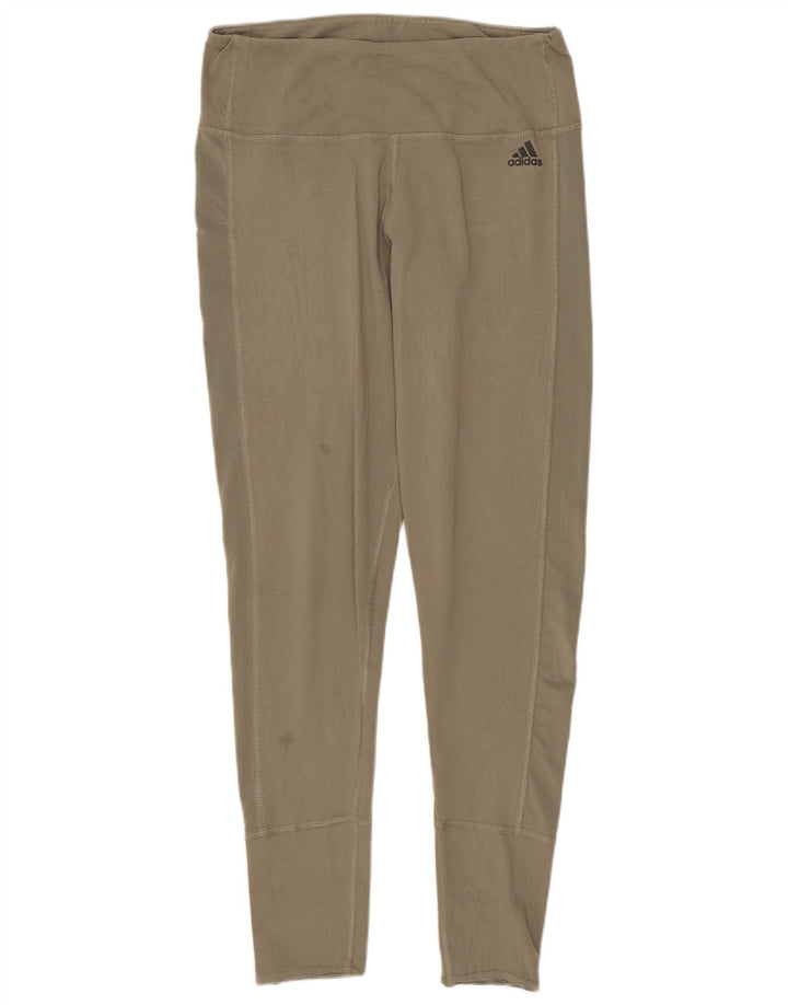 Leggings Adidas Climacool da donna UK 12/14 Medio Cachi
