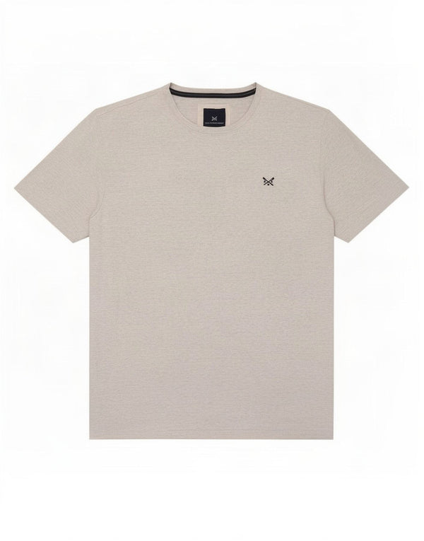Crew Clothing T-shirt da uomo Top grande in cotone grigio