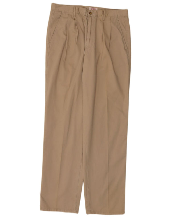 Pantaloni Chino da Uomo con Pegged Stefanel IT 50 Large W36 L33 Cotone Beige