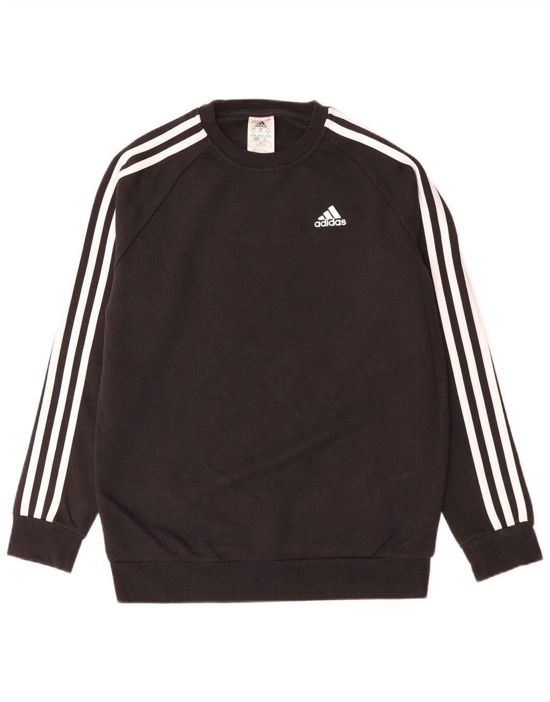 Felpa oversize da donna ADIDAS UK 0/2 XS cotone nero