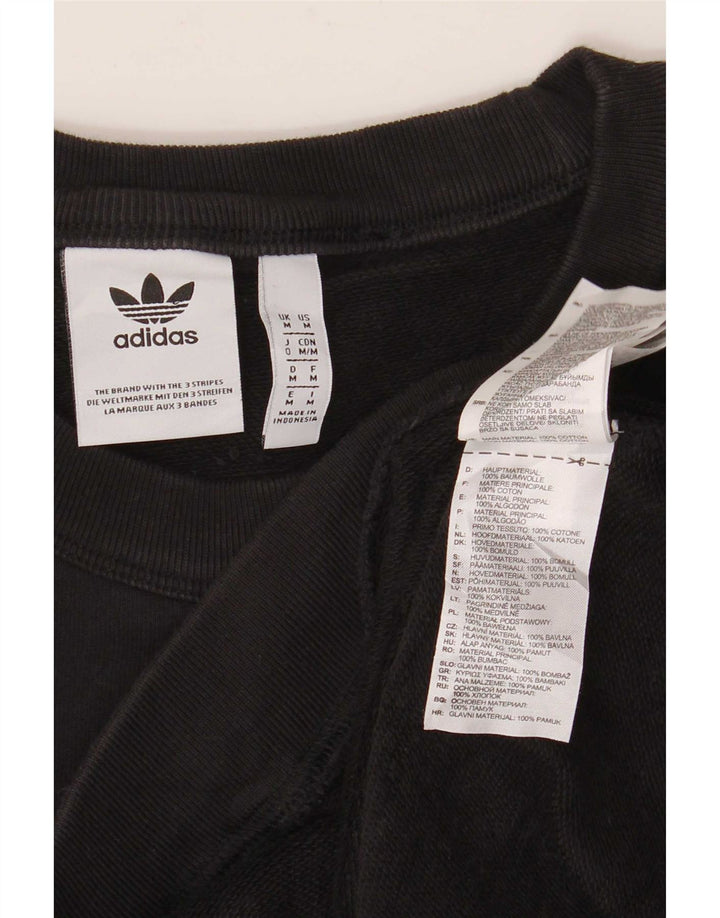 Felpa Adidas Uomo Maglione Medio Nero Cotone
