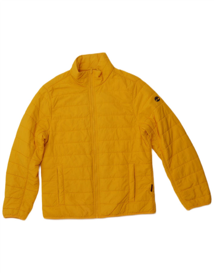 Giacca imbottita da uomo TIMBERLAND UK 38 nylon giallo medio