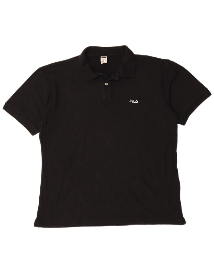Polo Uomo Fila IT 56 2XL Cotone Nero