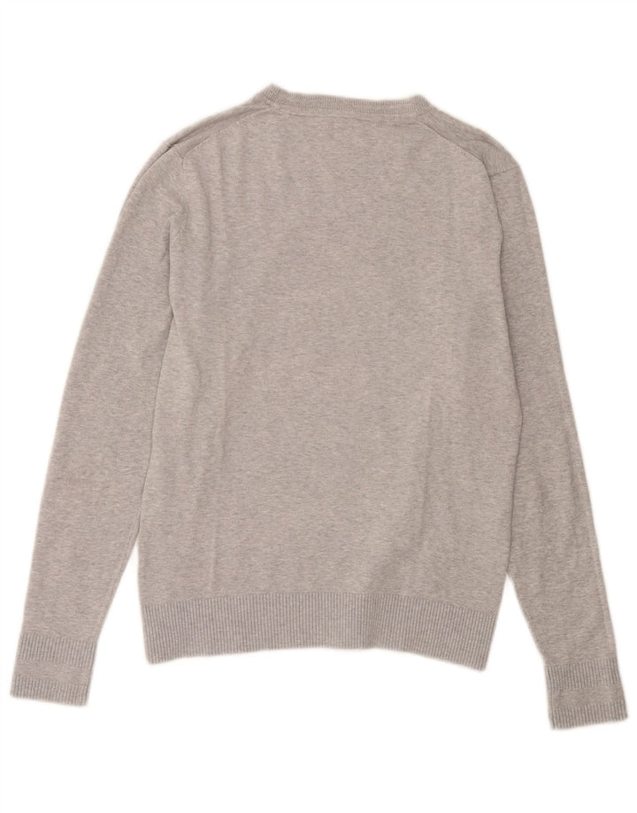 Maglione maglione girocollo da uomo Tommy Hilfiger in cotone grigio medio