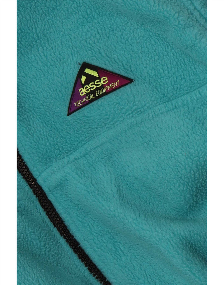 Giacca in pile da uomo Aesse UK 38 Medium Turchese Poliestere Sport