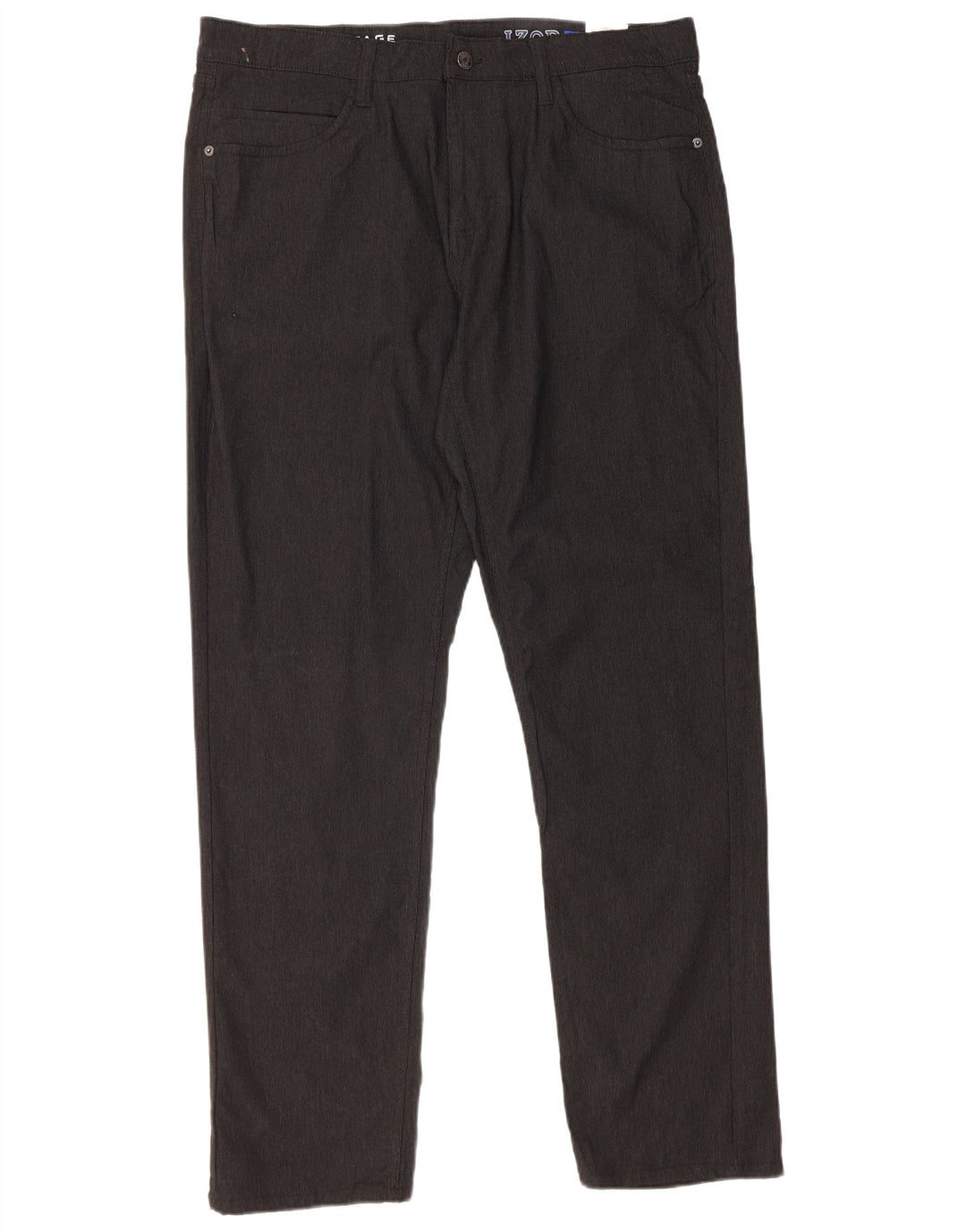 Pantaloni casual dritti da donna Izod W36 L32 Rayon nero