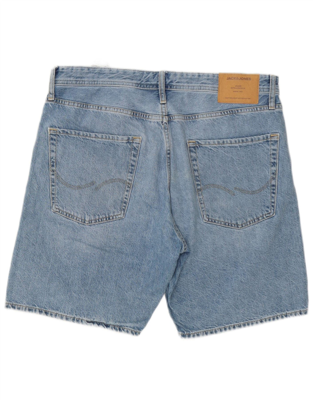 Pantaloncini di jeans Chris da uomo Jack & Jones grandi W34 cotone blu