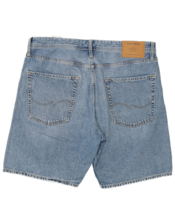 Pantaloncini di jeans Chris da uomo Jack & Jones grandi W34 cotone blu