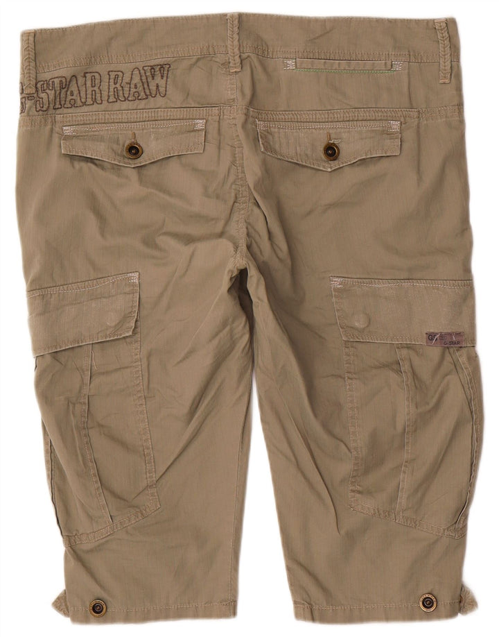 Pantaloncini bermuda cargo da uomo G-Star grandi W34 in cotone beige