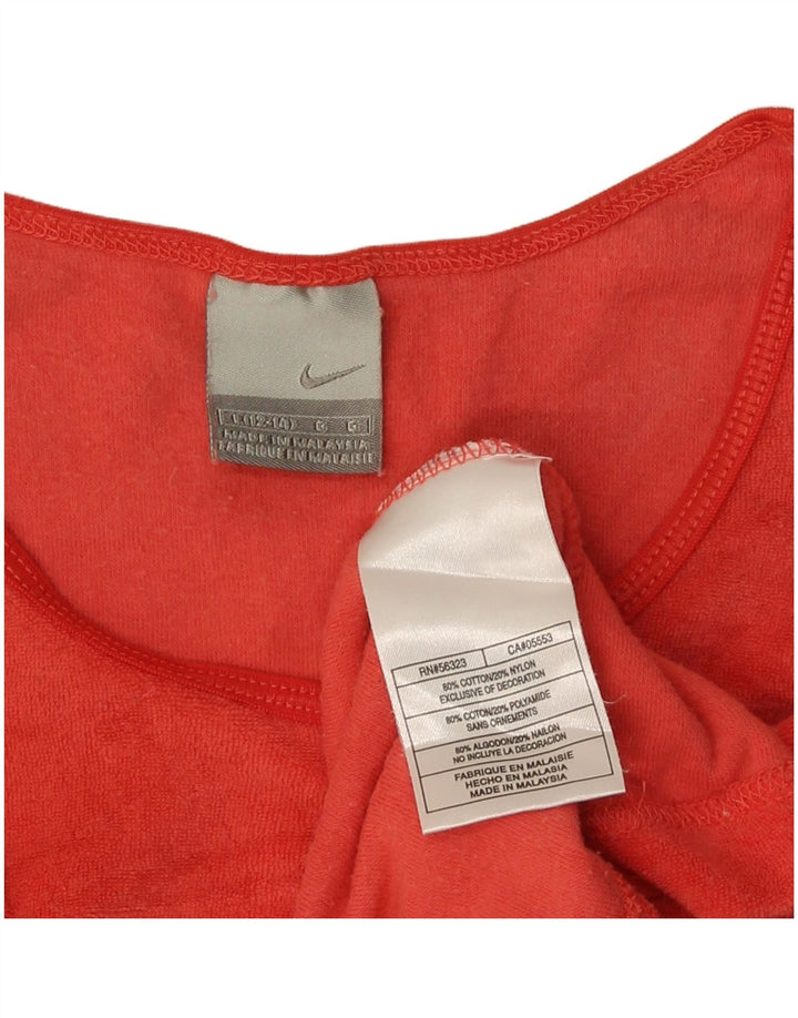Canotta Nike da donna US 12/14 grande rossa in cotone