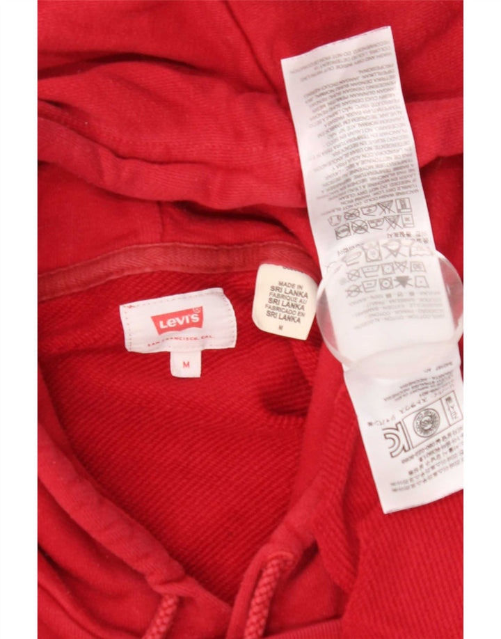 Maglione con cappuccio grafico da uomo Levi's in cotone rosso medio