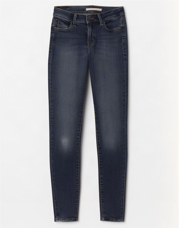 Jeans Levi's da donna 710 super skinny W26 L32 cotone blu