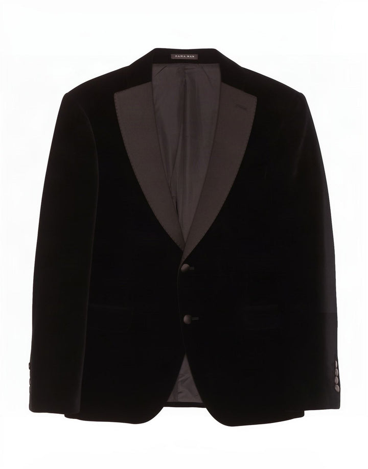Giacca blazer a 2 bottoni da uomo Zara EU 48 cotone nero medio