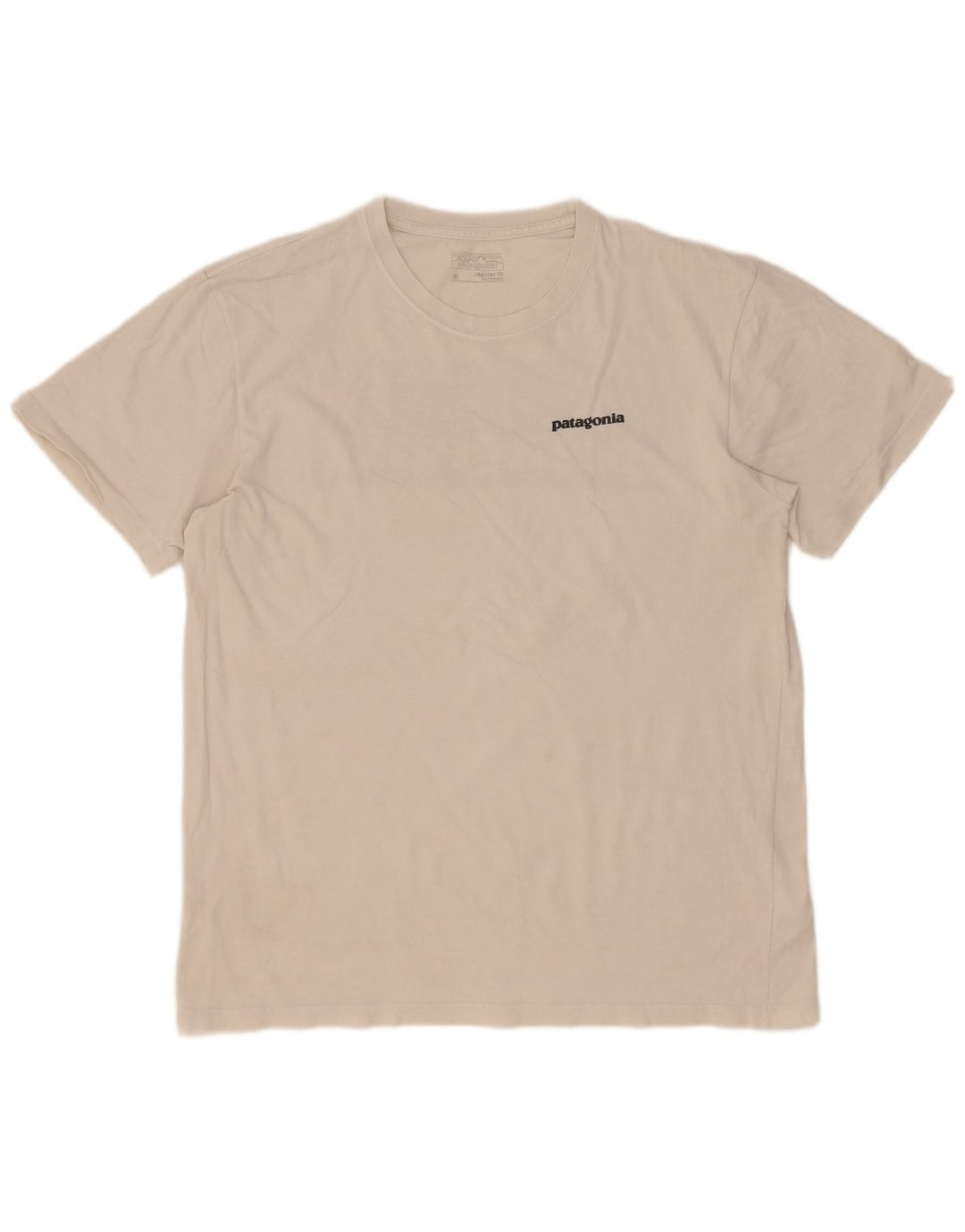 Patagonia T-shirt grafica da uomo con vestibilità regolare e top in cotone bianco medio