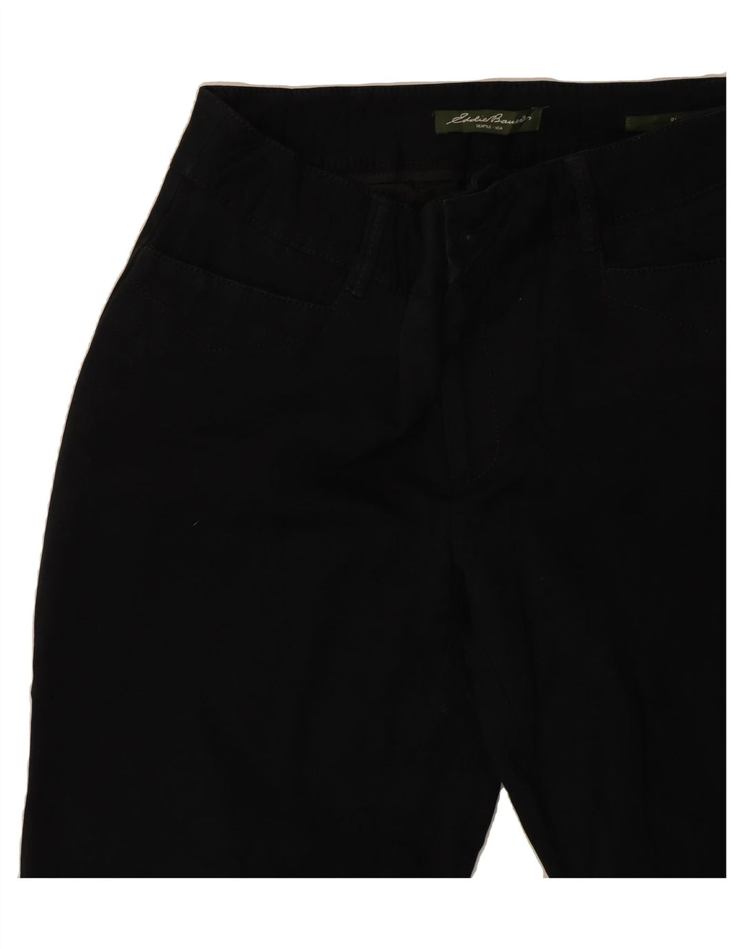 EDDIE BAUER Womens Straight Casual Trousers US 6 Medium W30 L30 Black Vintage Eddie Bauer and Second-Hand Eddie Bauer from Messina Hembry 