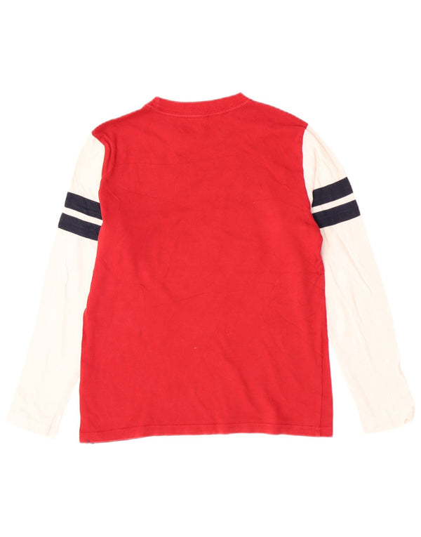 Tommy Hilfiger Maglietta grafica da ragazzo a manica lunga 8-9 anni Rosso medio