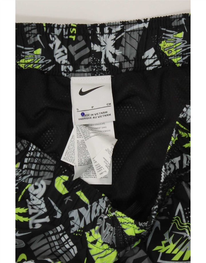 Pantaloncini da bagno con grafica Nike da uomo piccoli in poliestere multicolore