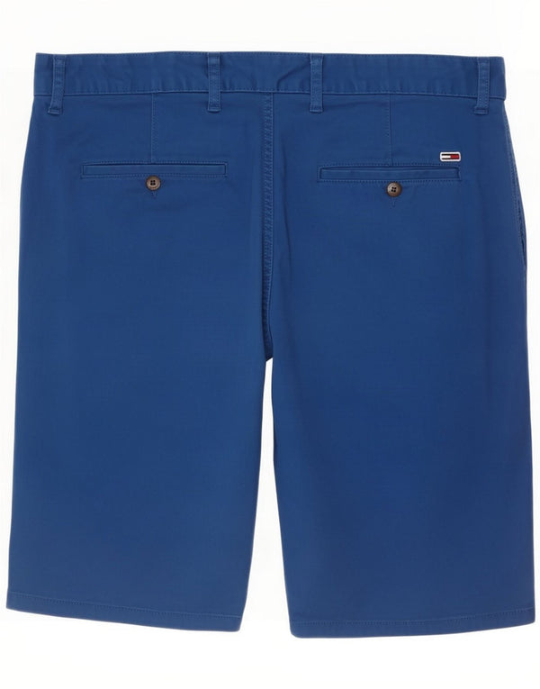 Tommy Hilfiger Mens Chino Shorts Large W34 Blue Cotton
